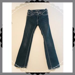 Blue Bootcut Jeans